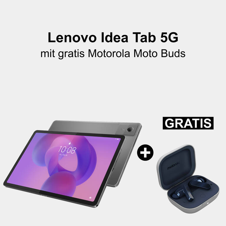 Lenovo Idea Tab 5G und gratis Motorola moto Buds