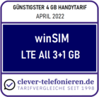 Günstigster 4 GB Handytarif - clever-telefonieren.de