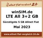 Günstigste  5 GB Allnet Flat - allnet-flat-vergleich-24.de