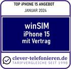 Top Angebot iPhone15 mit Vertrag - clever-telefonieren.de