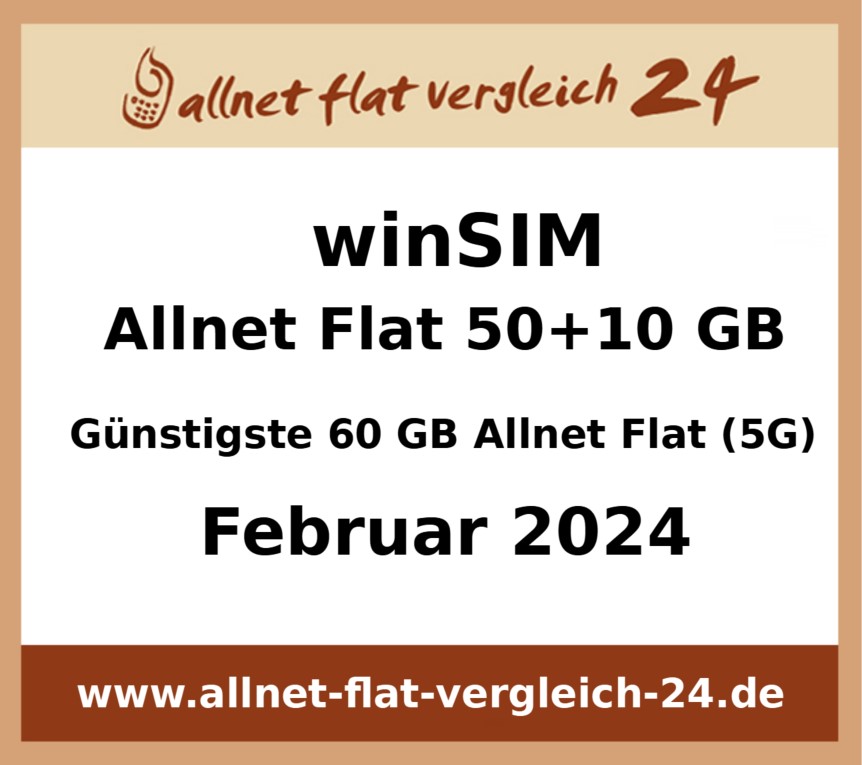 Günstigste 60 GB Allnet Flat - allnet-flat-vergleich-24.de