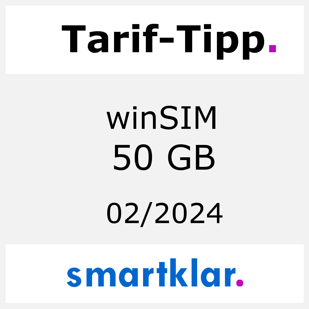 Tarif-Tipp winSIM 50 GB - smartklar.de