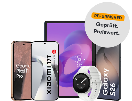 Jetzt eine große Auswahl an refurbished Handys und Tablets günstiger bei winSIM kaufen